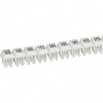 Маркер LEGRAND CAB 3 для клемм и кабелей 1,5-2,5 мм² чёрные цифры на белом фоне цифры 61-80