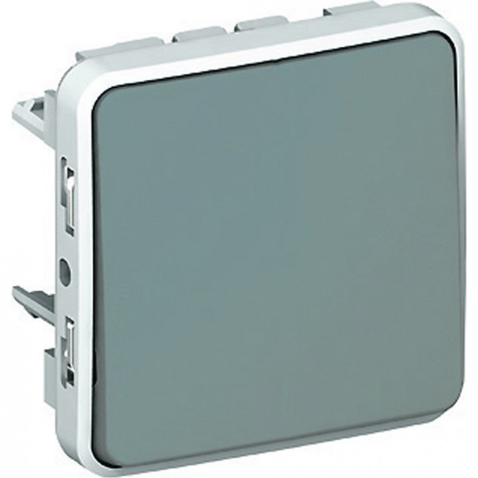 Кнопочный выключатель LEGRAND Plexo Н.О. контакт 10A 250 В серый 069540
