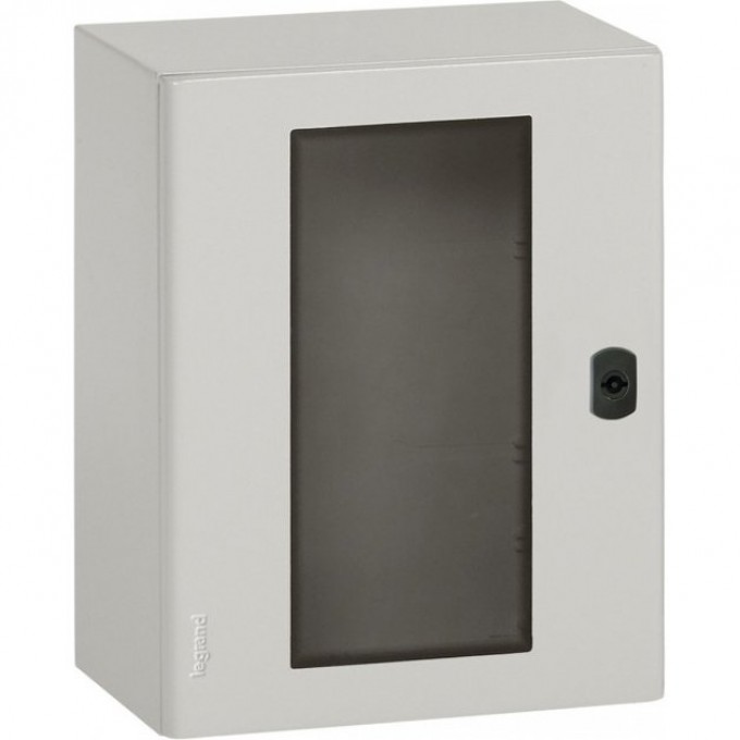 Шкаф LEGRAND Atlantic МП стеклянная дверь 800x600x250 светло-серый 036941